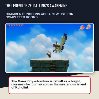 The Legend of Zelda: Link's Awakening scene highlighting chamber dungeons add a new use for completed rooms