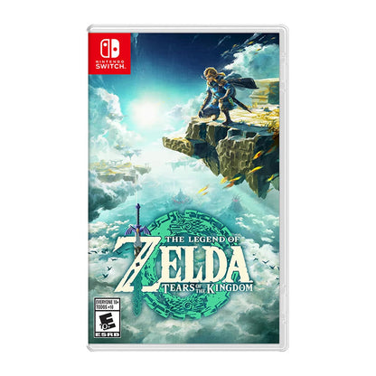 The Legend of Zelda: Tears of the Kingdom physical Nintendo game cover on a white background