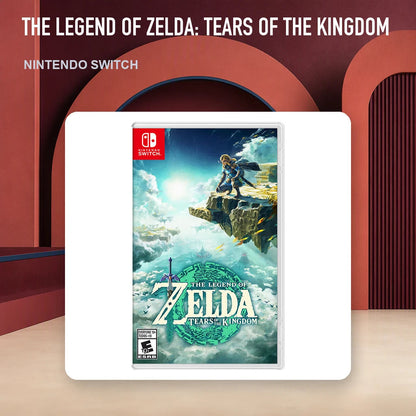 The Legend of Zelda: Tears of the Kingdom physical game cover in an RGM retro display setting