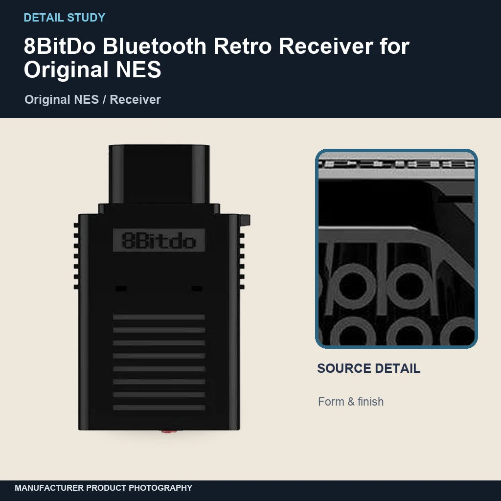 8BitDo Bluetooth Retro Receiver for Original NES: detail study