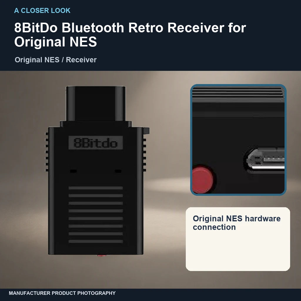 8BitDo Bluetooth Retro Receiver for Original NES: closer look