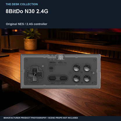 8BitDo N30 2.4G: walnut desk