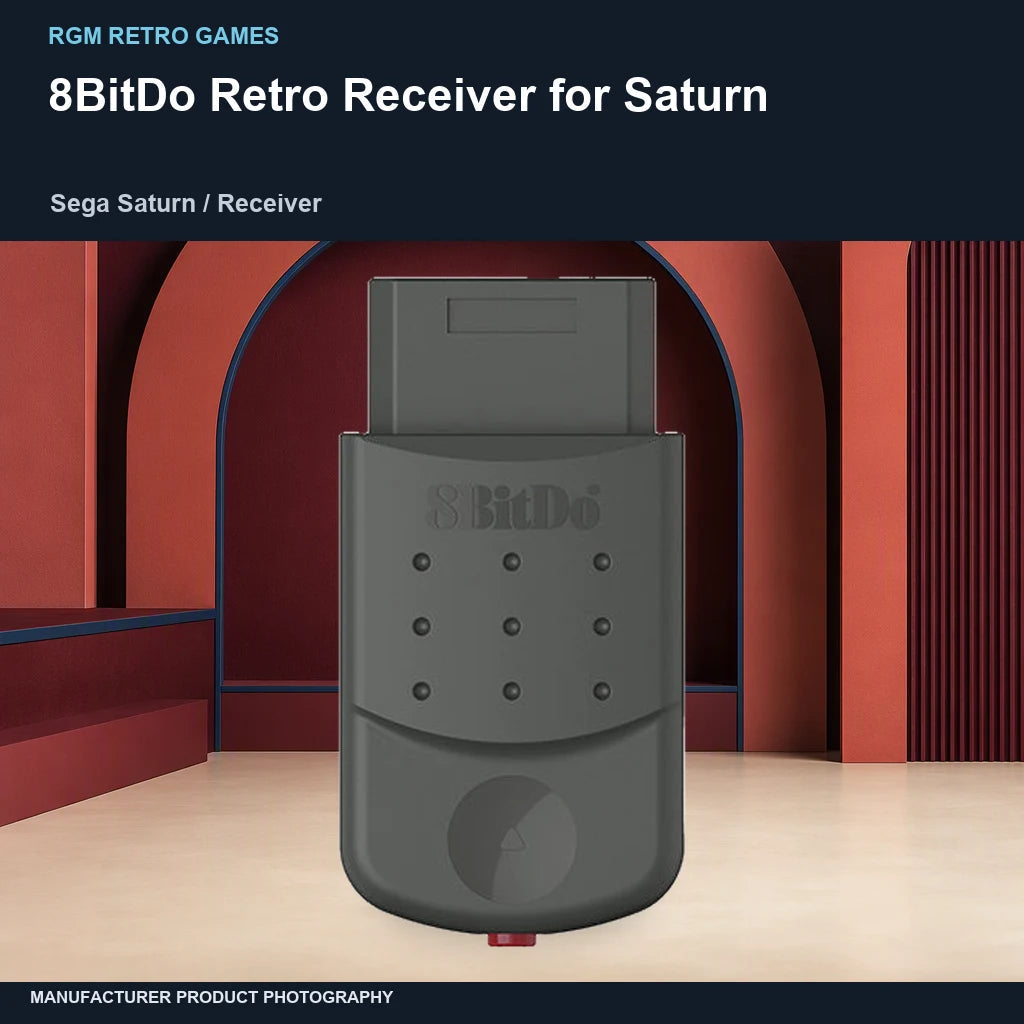 8BitDo Retro Receiver for Saturn: branded hero