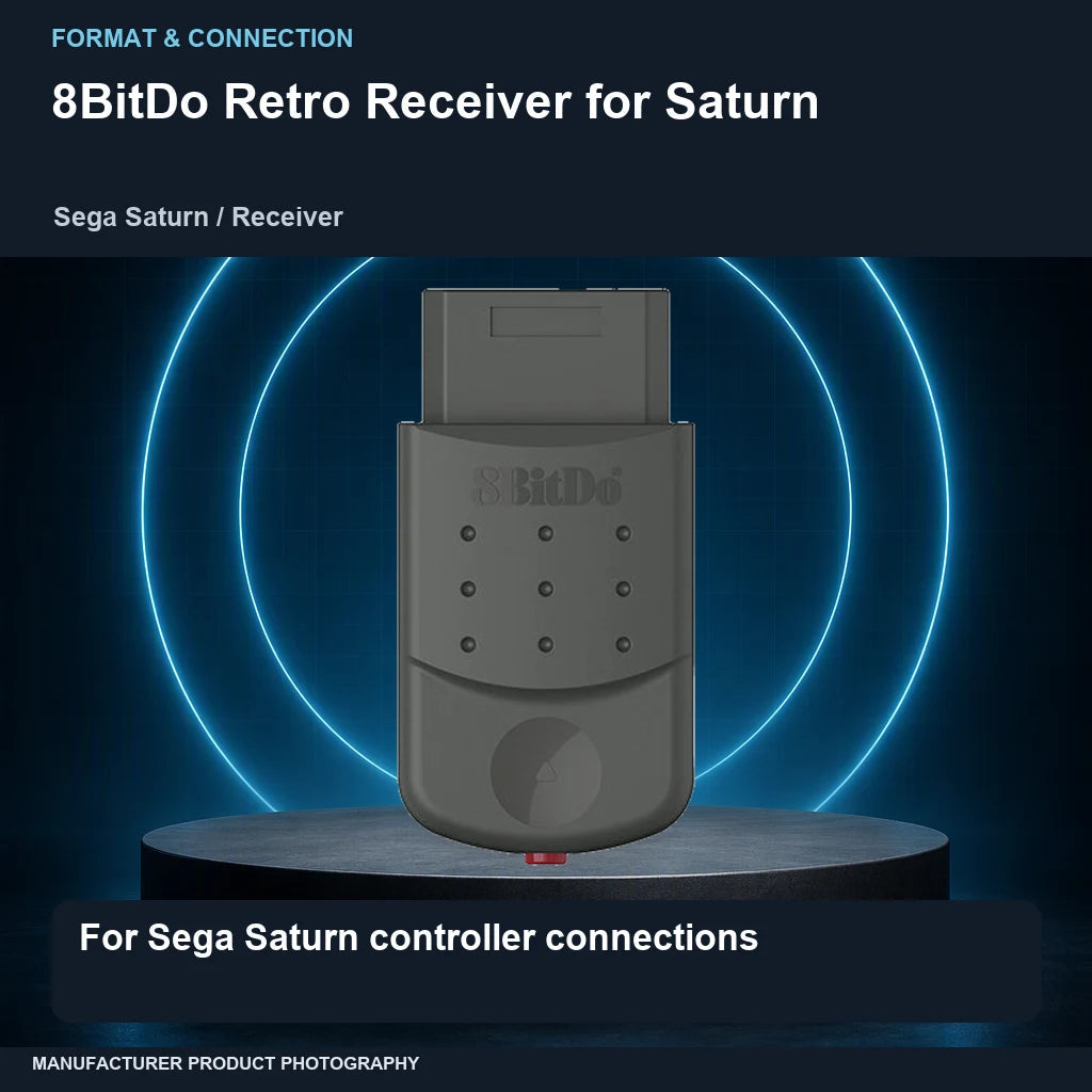 8BitDo Retro Receiver for Saturn: format focus