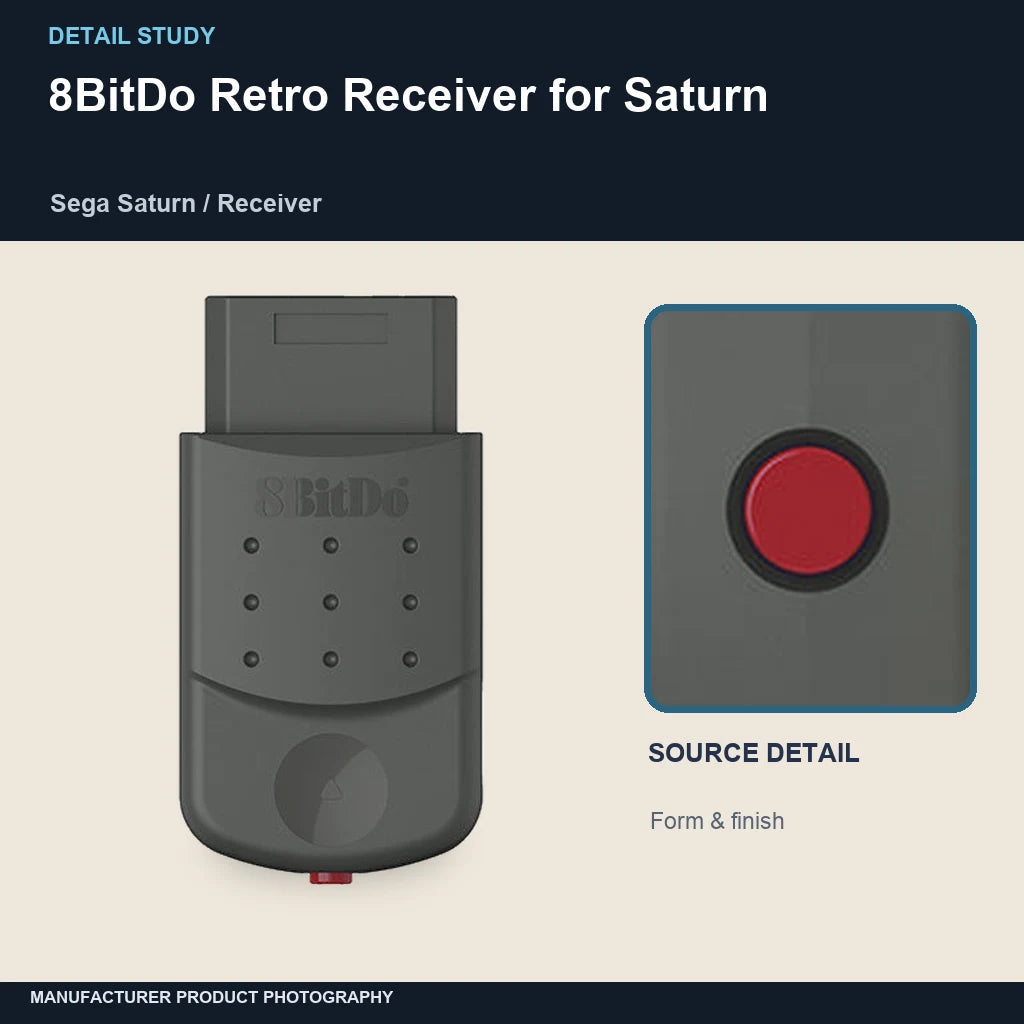 8BitDo Retro Receiver for Saturn: detail study