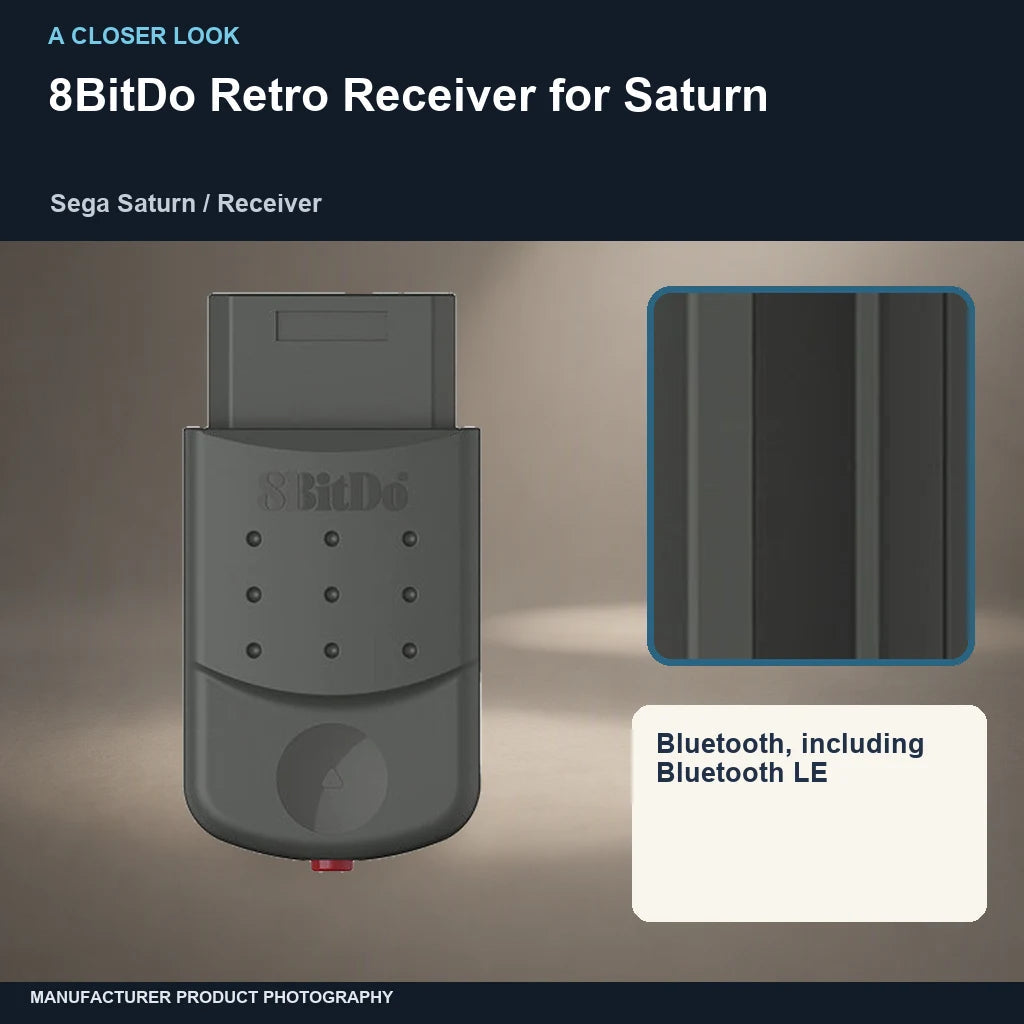 8BitDo Retro Receiver for Saturn: closer look