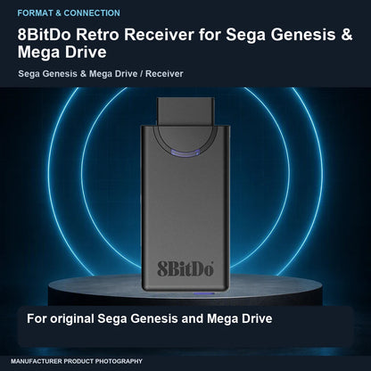 8BitDo Retro Receiver for Sega Genesis & Mega Drive: format focus
