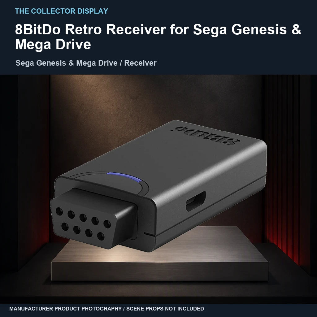 8BitDo Retro Receiver for Sega Genesis & Mega Drive: collector plinth
