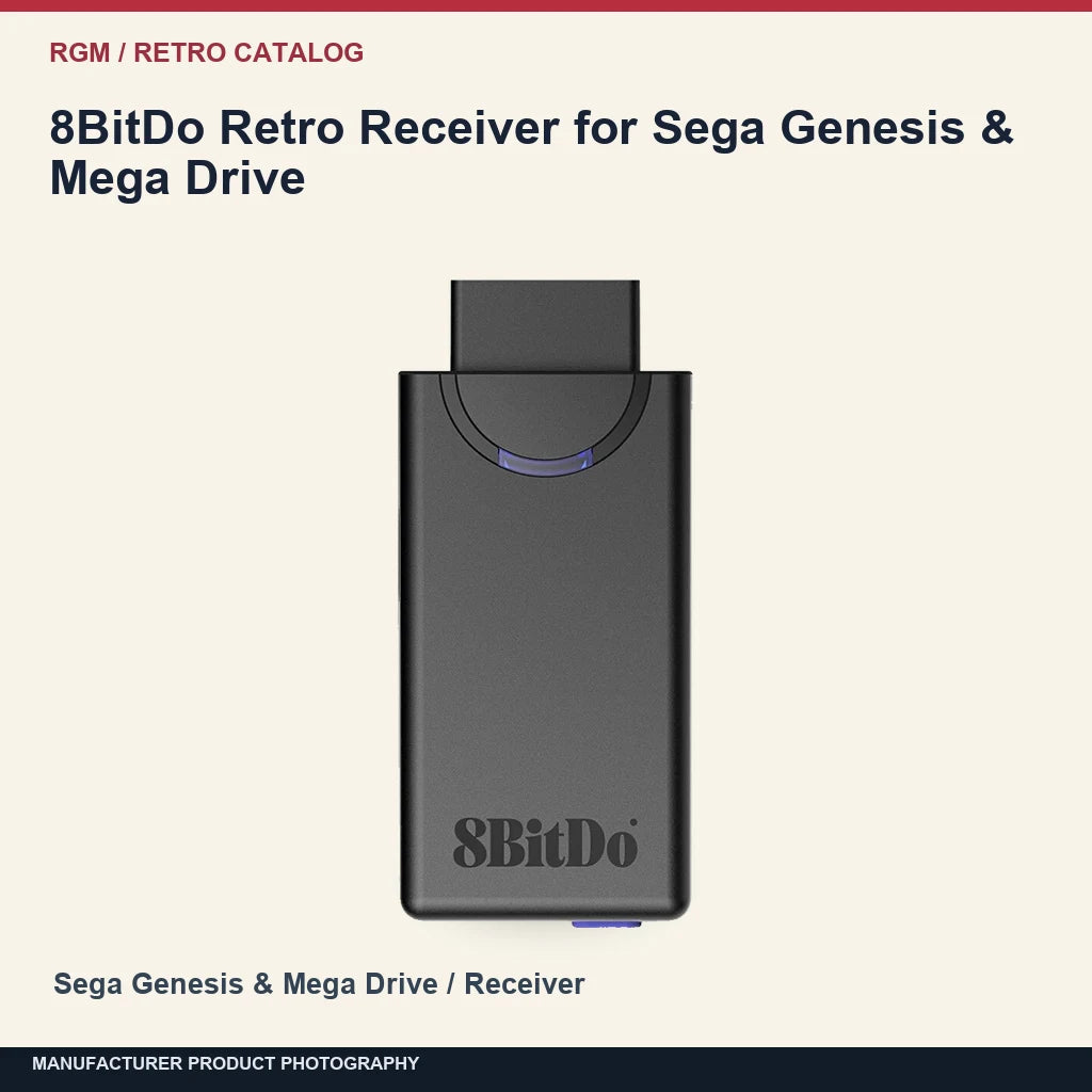 8BitDo Retro Receiver for Sega Genesis & Mega Drive: minimal catalog