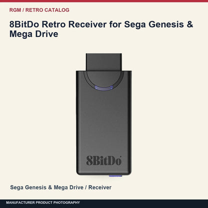 8BitDo Retro Receiver for Sega Genesis & Mega Drive: minimal catalog