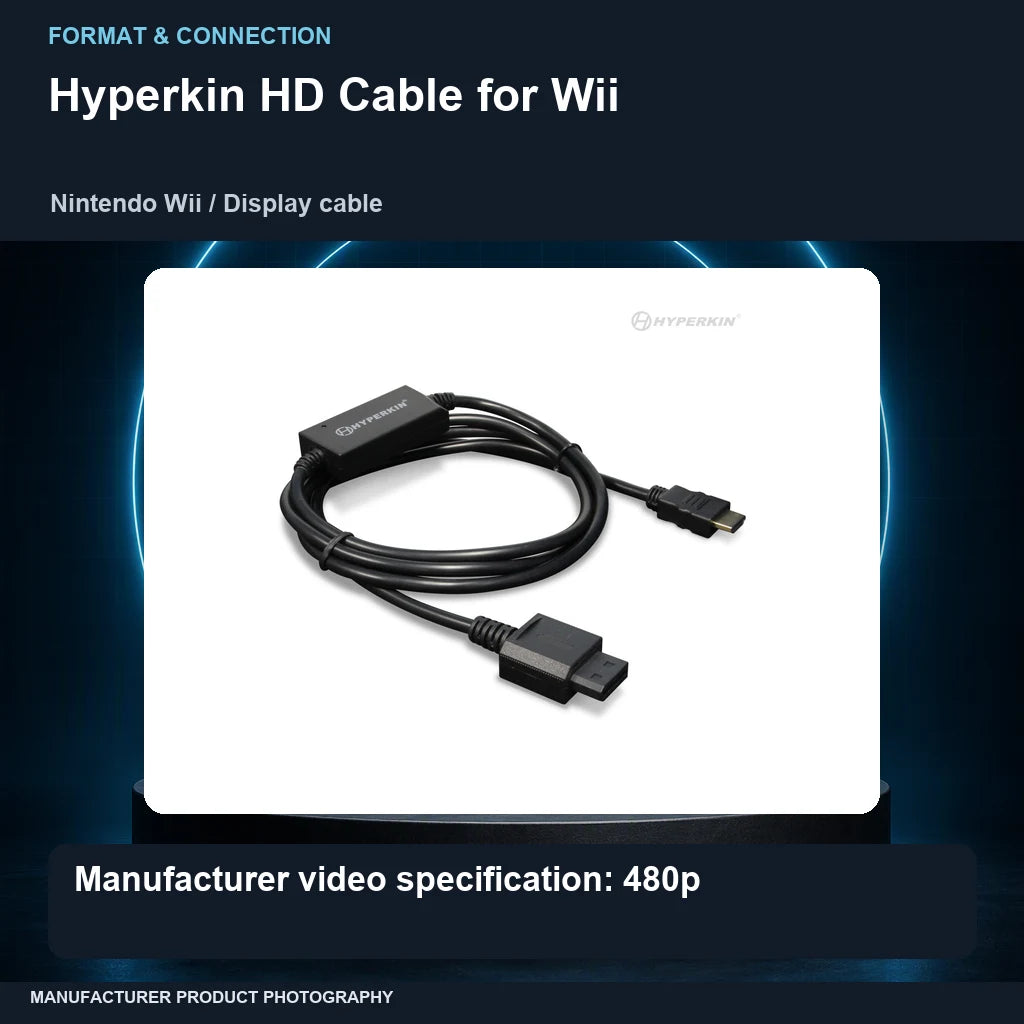 Hyperkin HD Cable for Wii: format focus