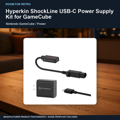 Hyperkin ShockLine USB-C Power Supply Kit for GameCube: ambient room