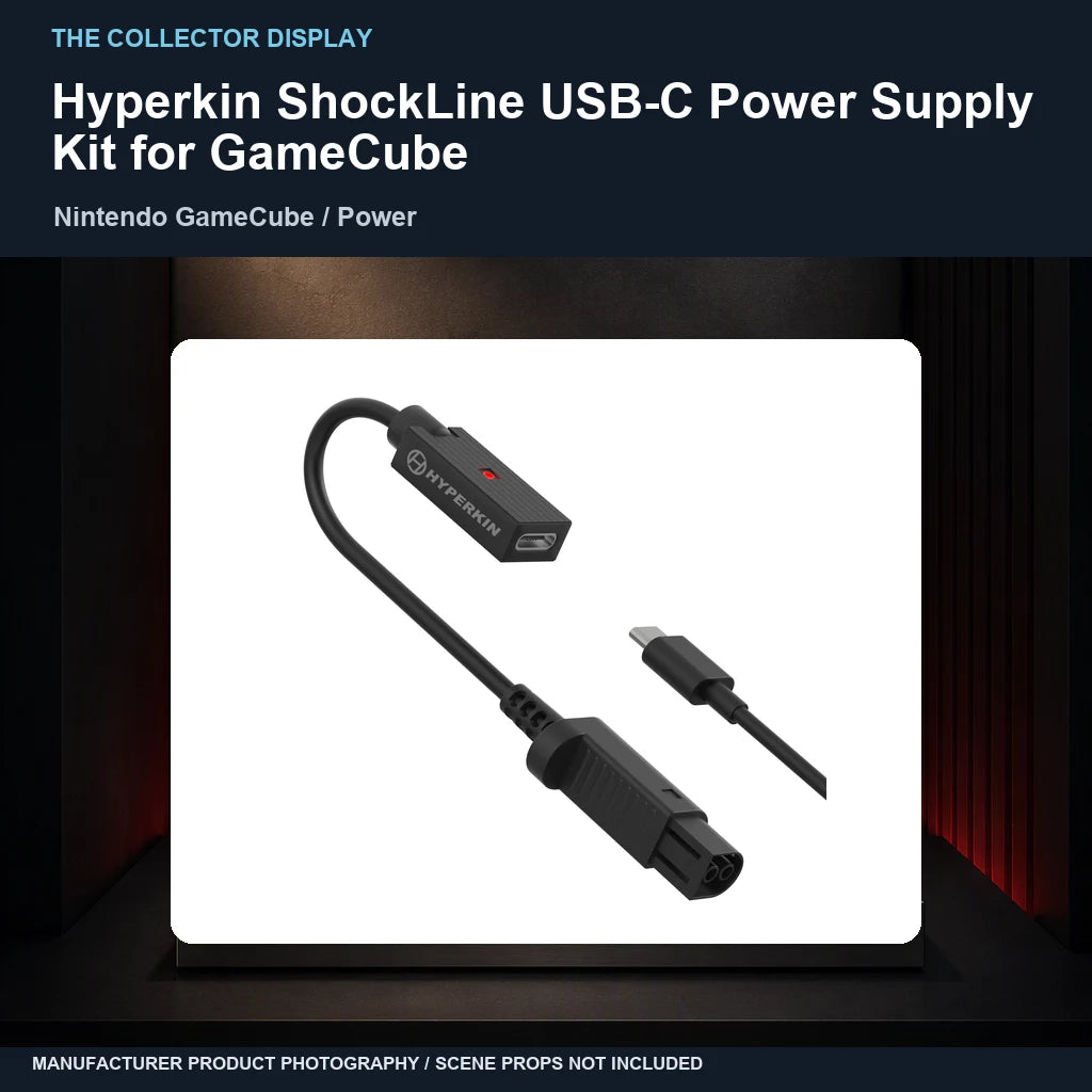 Hyperkin ShockLine USB-C Power Supply Kit for GameCube: collector plinth