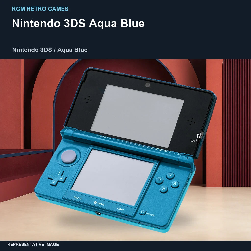 Nintendo 3DS Aqua Blue: branded hero representative image