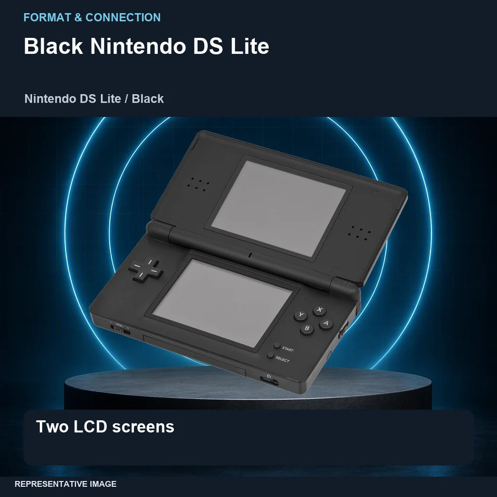 Black Nintendo DS Lite: format focus representative image