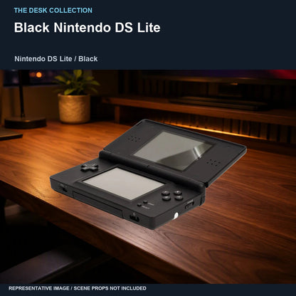 Black Nintendo DS Lite: walnut desk representative image