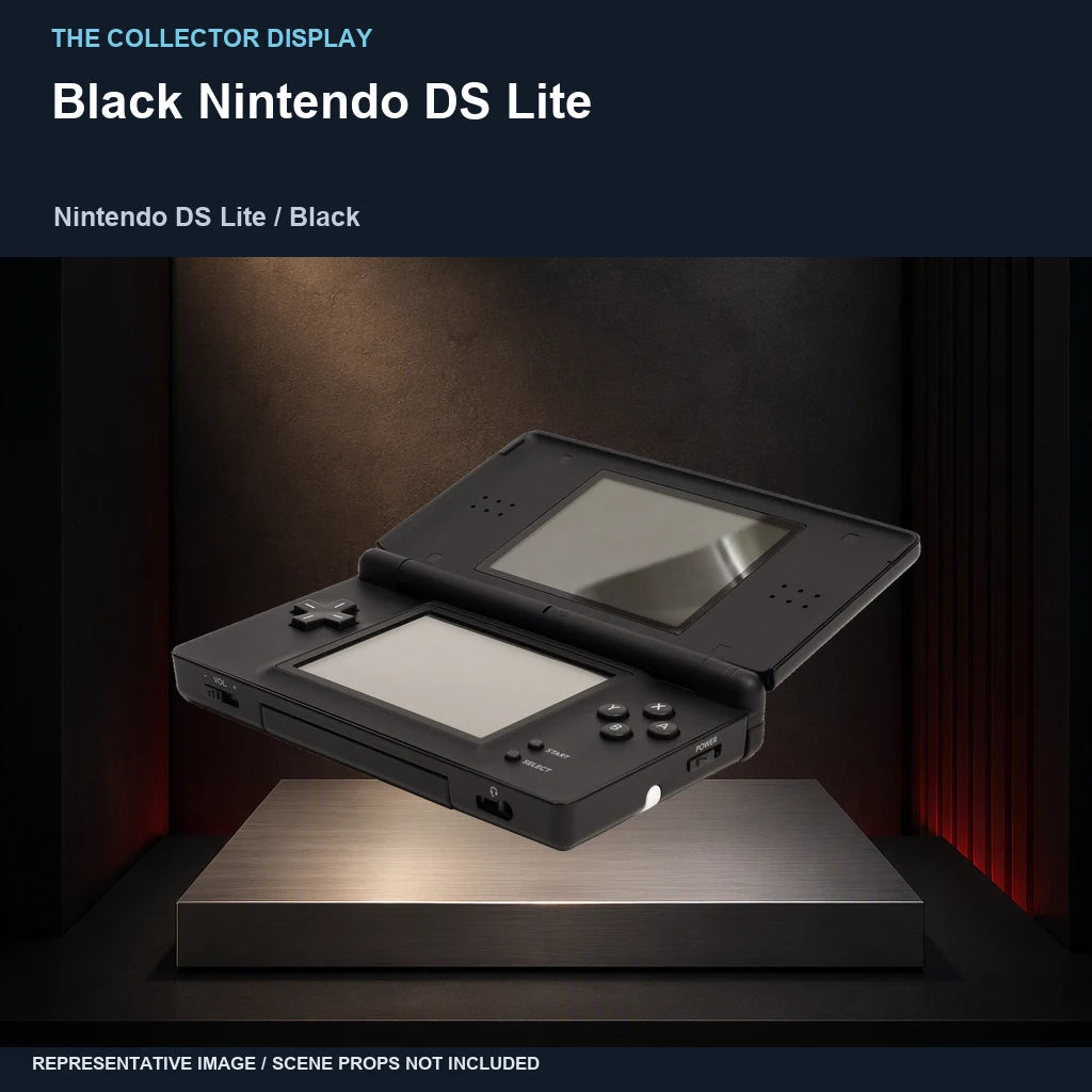 Black Nintendo DS Lite: collector plinth representative image