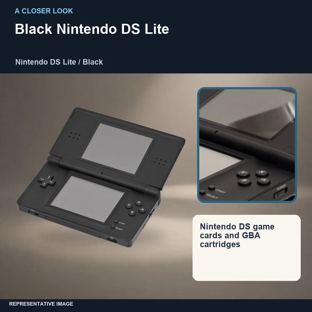 Black Nintendo DS Lite: closer look representative image
