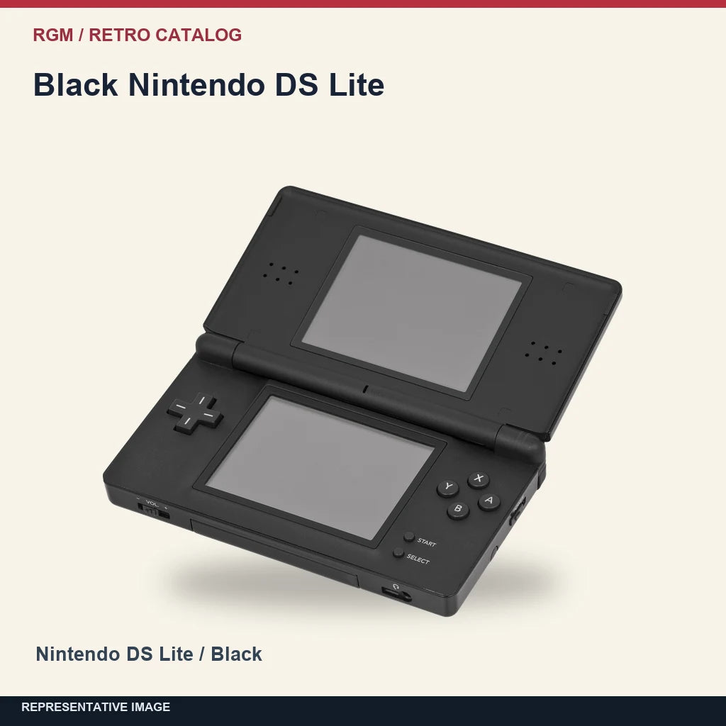 Black Nintendo DS Lite: minimal catalog representative image