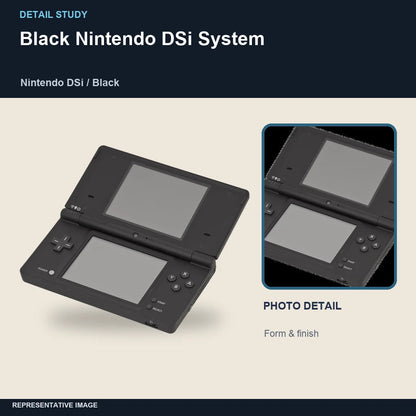 Black Nintendo DSi System: detail study representative image