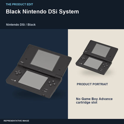 Black Nintendo DSi System: editorial views representative image