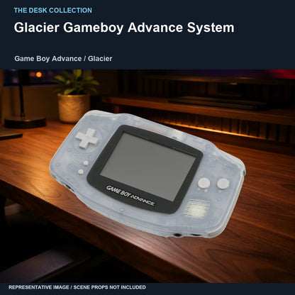 Glacier Gameboy Advance System: walnut desk representative image
