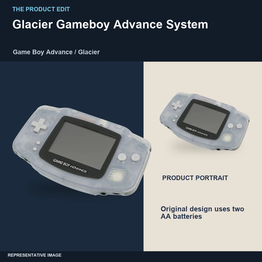 Glacier Gameboy Advance System: editorial views representative image