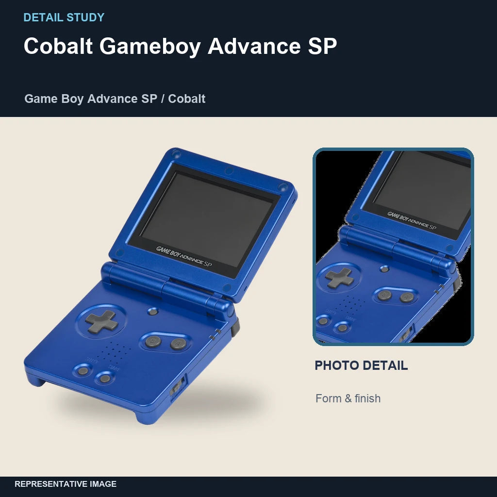 Cobalt Gameboy Advance SP: detail study representative image