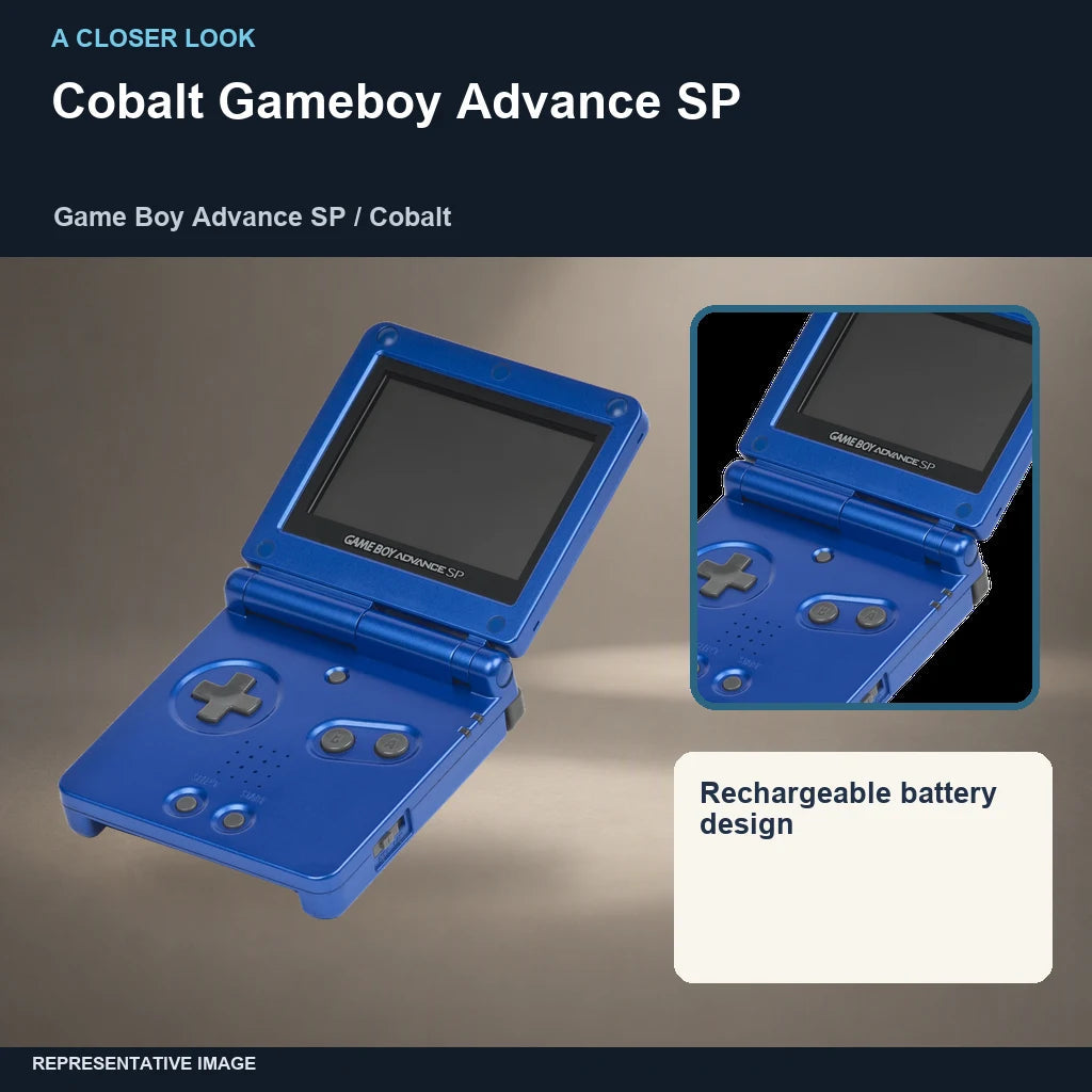Cobalt Gameboy Advance SP: closer look representative image