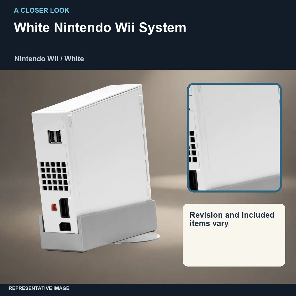 White Nintendo Wii System: closer look representative image