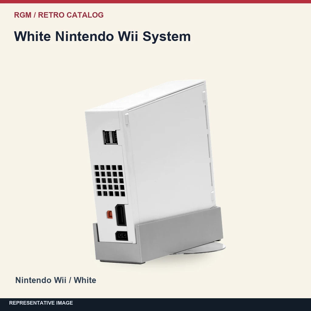 White Nintendo Wii System: minimal catalog representative image