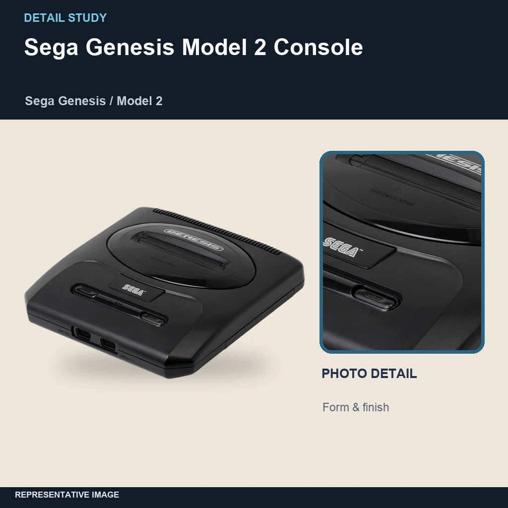 Sega Genesis Model 2 Console: detail study representative image