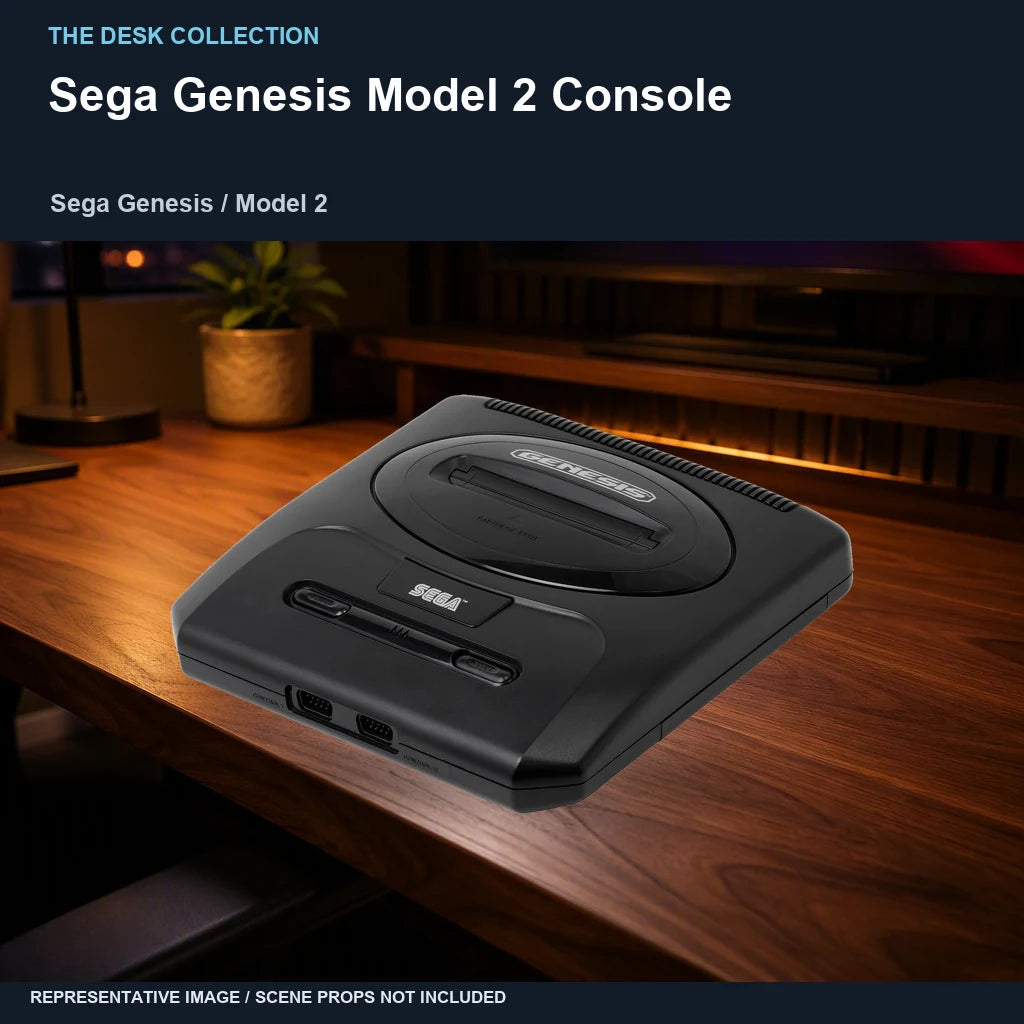 Sega Genesis Model 2 Console: walnut desk representative image