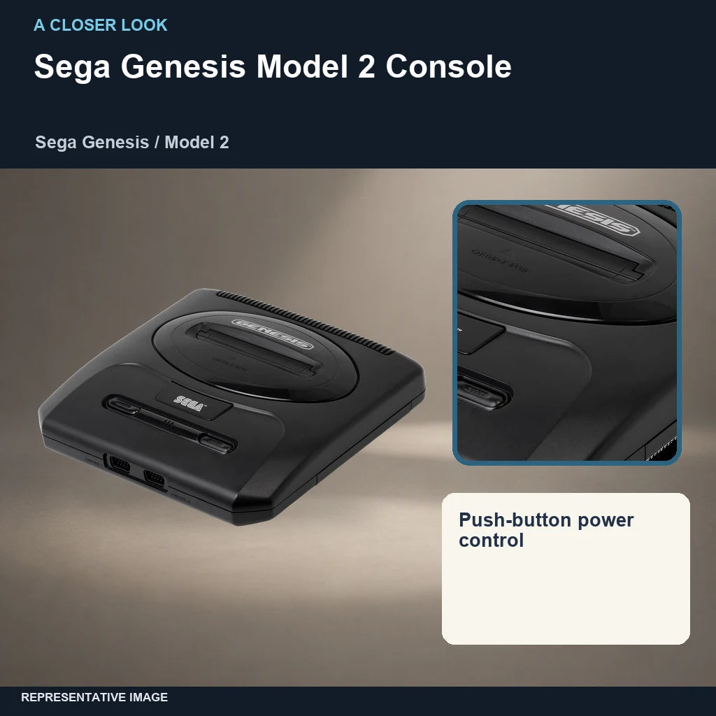 Sega Genesis Model 2 Console: closer look representative image
