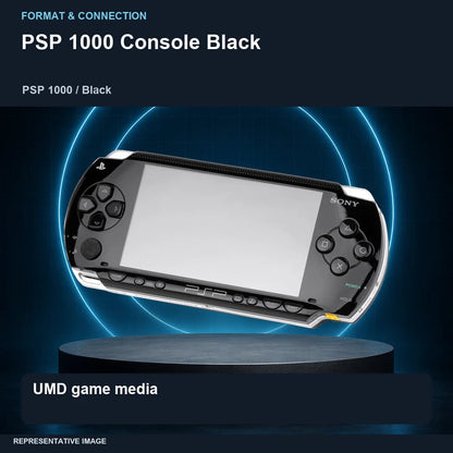 PSP 1000 Console Black: format focus representative image