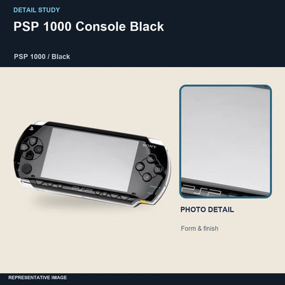 PSP 1000 Console Black: detail study representative image