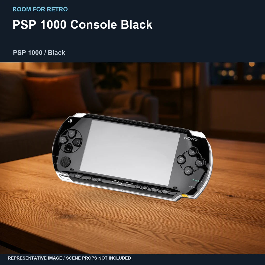 PSP 1000 Console Black: ambient room representative image