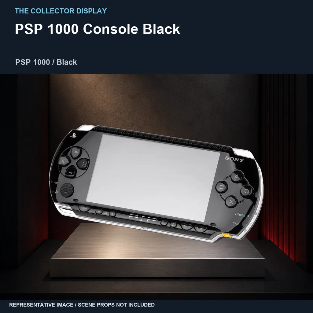 PSP 1000 Console Black: collector plinth representative image