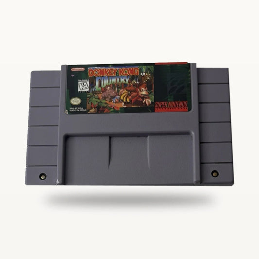 Representative Donkey Kong Country loose usa cartridge on a clean white catalog background, not the specific RGM unit