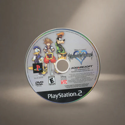 Representative Kingdom Hearts loose ntsc-u dvd-rom in a soft neutral gallery spotlight, not the specific RGM unit