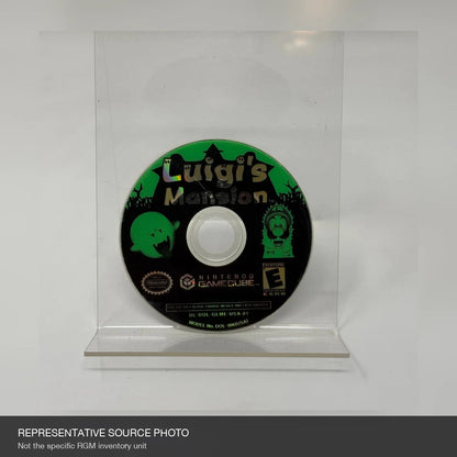 Representative Luigi's Mansion loose usa game disc in the full representative source photograph, not the specific RGM unit
