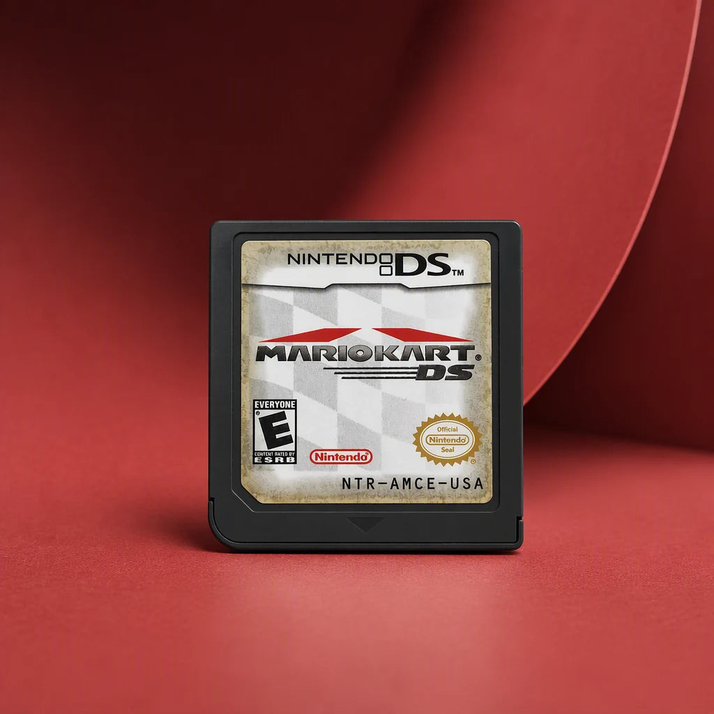 Representative Mario Kart DS for Nintendo DS in a red architectural studio