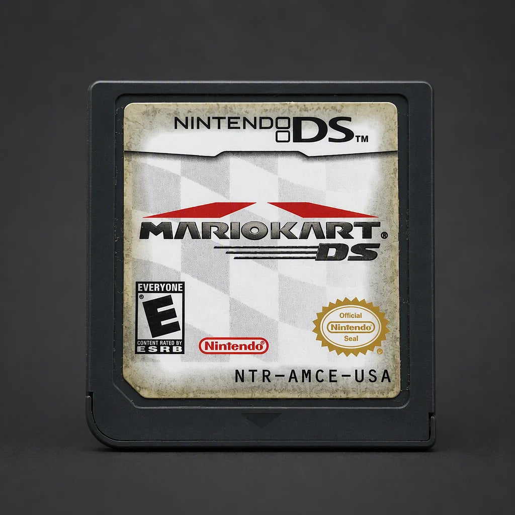 Representative Mario Kart DS for Nintendo DS with a close view of the printed label
