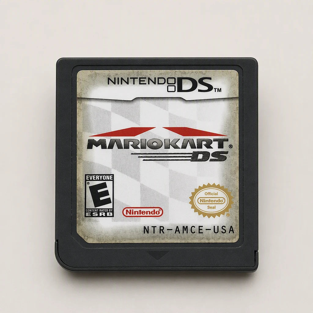 Representative Mario Kart DS for Nintendo DS with the physical game format identified