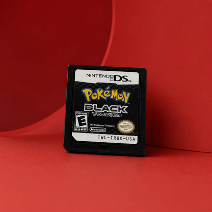 Representative Pokémon Black Version for Nintendo DS in a red architectural studio