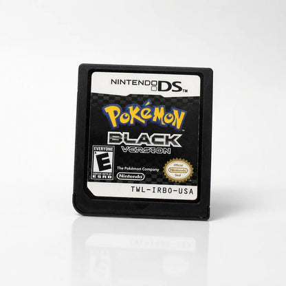 Representative Pokémon Black Version for Nintendo DS in a checker-light studio