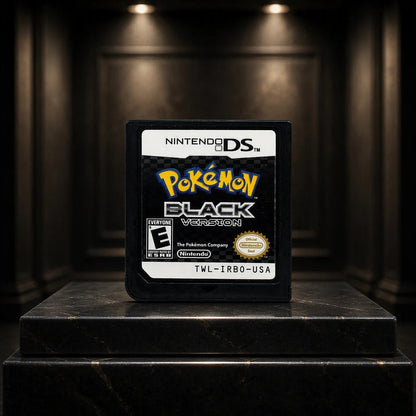 Representative Pokémon Black Version for Nintendo DS in a gallery display