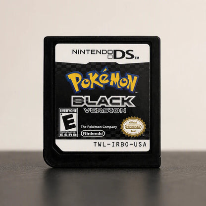 Representative Pokémon Black Version for Nintendo DS with the physical game format identified