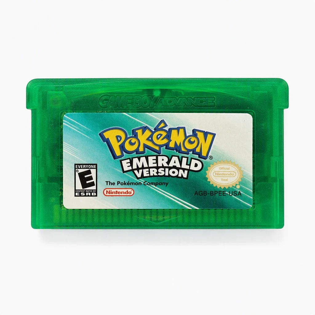 Representative Pokémon Emerald Version for Game Boy Advance on a clean white background