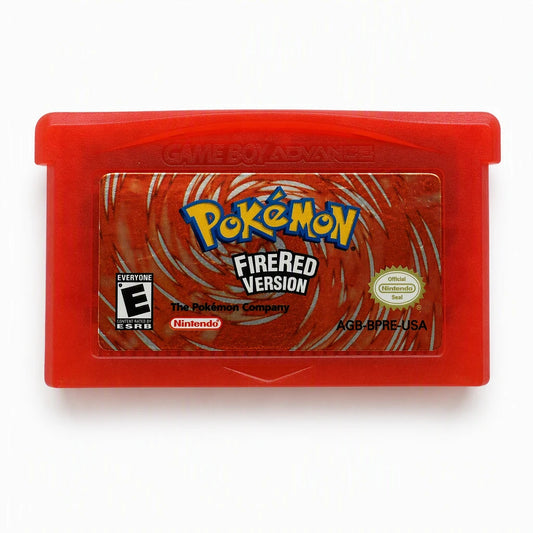 Representative Pokémon FireRed Version for Game Boy Advance on a clean white background